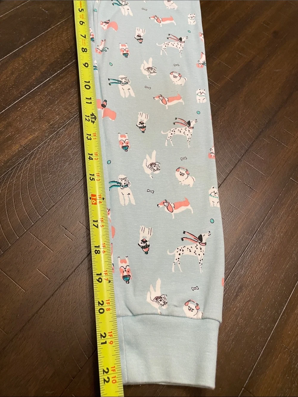 : Janie and Jack Girls Dog Print Pajama Set Size 10 Blue Cotton